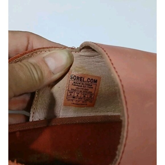 Sorel Joanie II Wedge Sandals Size 8 Pink Casual Leather Beach NL3556-224 - Picture 10 of 13